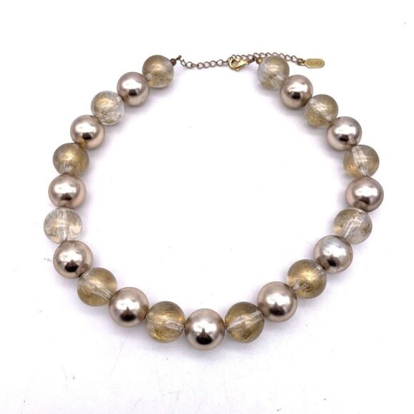 Alfani Jewelry - Alfani Pearl Beaded Statement Necklace Lobster Closure Adjustable Signed 20"